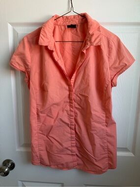 Worthington Coral Short-Sleeve Button Down Shirt